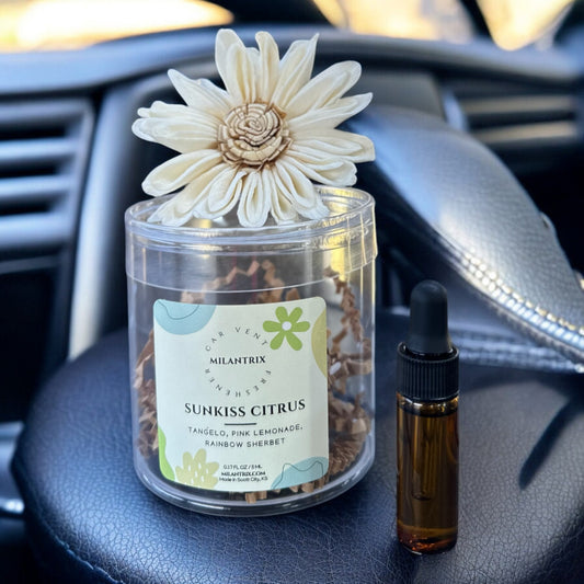 Sunny Citrus Car Freshener Air Vent Clip
